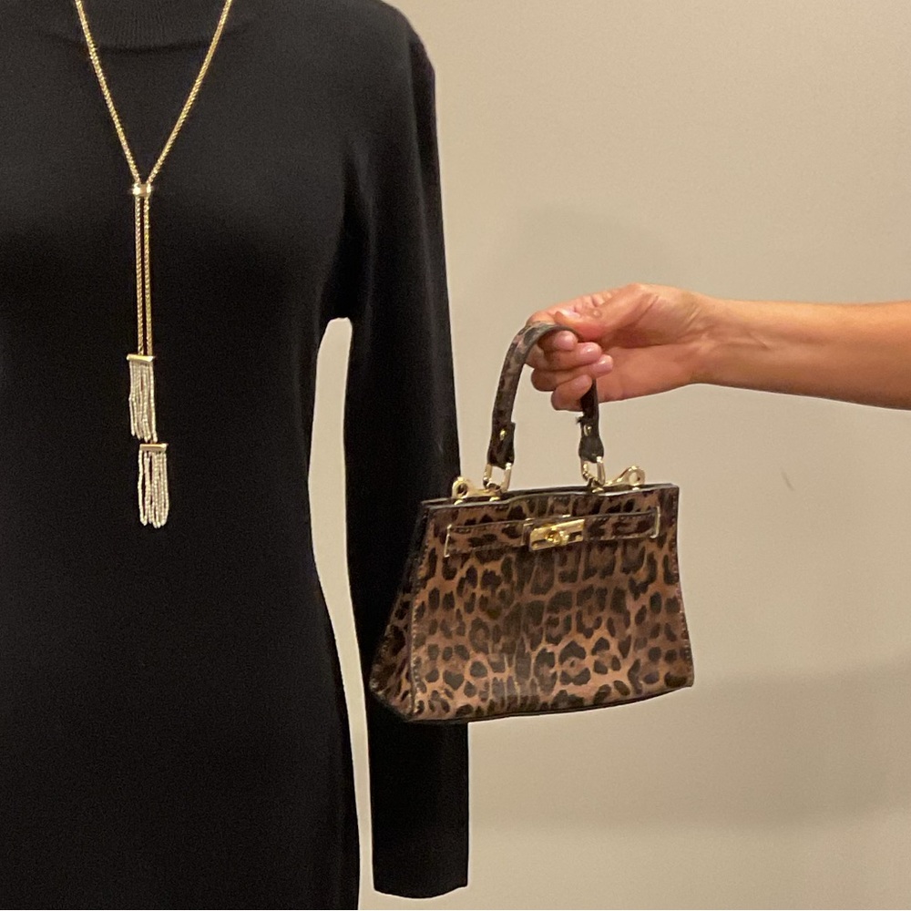Italian leather birkin inspired bag